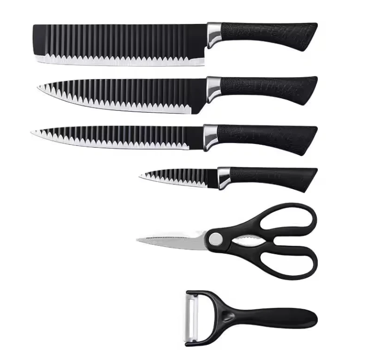 Cuchillos de acero inoxidable x6